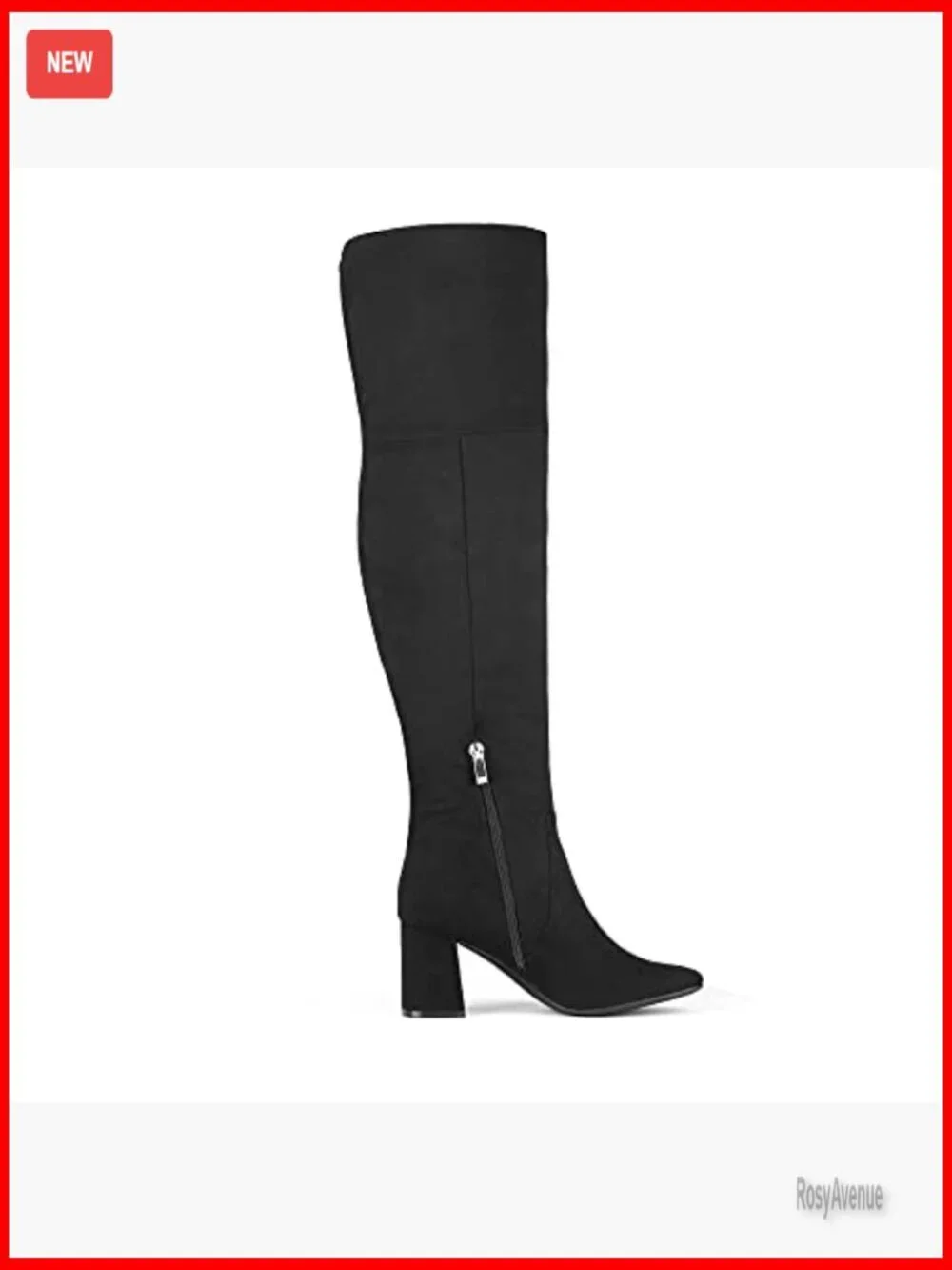 Women's Over the Knee Boots Chunky Heel Suede PU Thigh High
